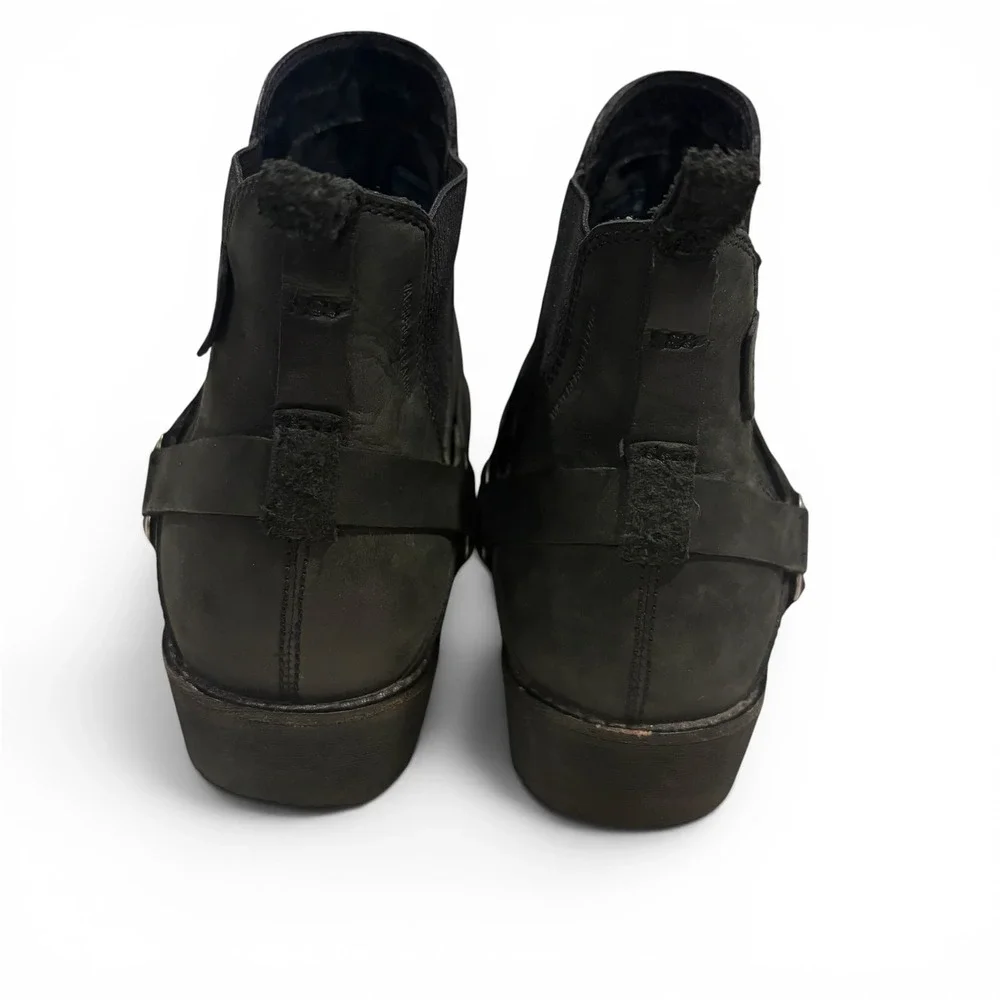 Teva De La Vina Dos Chelsea Boots Black Waterproof Leather Women's 10 Boots